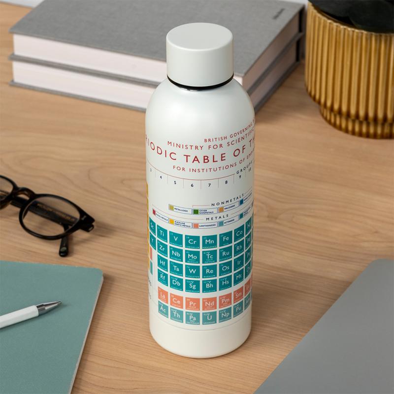 rex london Water bottle - Periodic Table (stainless steel 500ml)