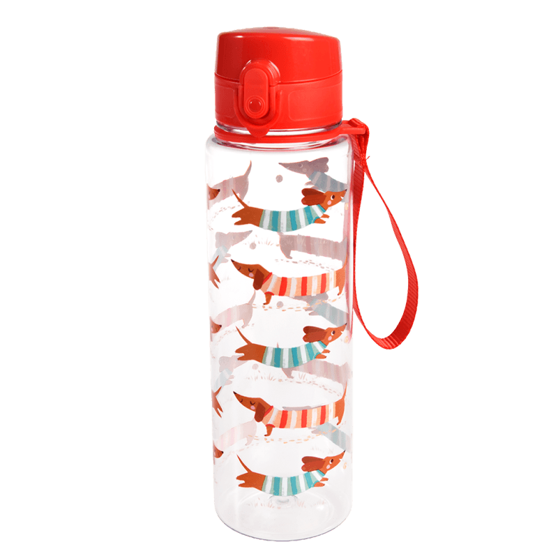 Rex London Water Bottle - Sausage Dog (sports Cap 700ml)