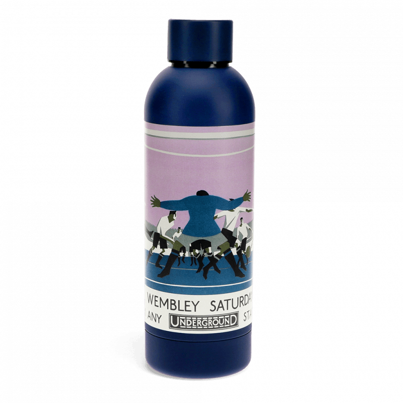 Rex London Water Bottle - TfL Vintage Poster "Cup Final" (stainless Steel 500ml)