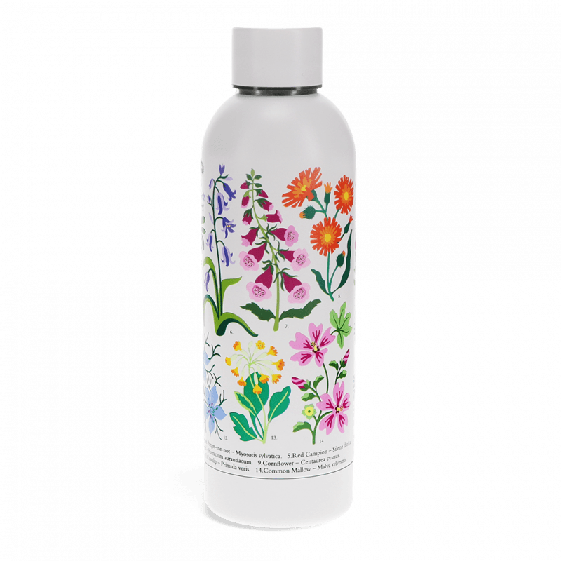 Rex London Water Bottle - Wild Flowers (stainless Steel 500ml)