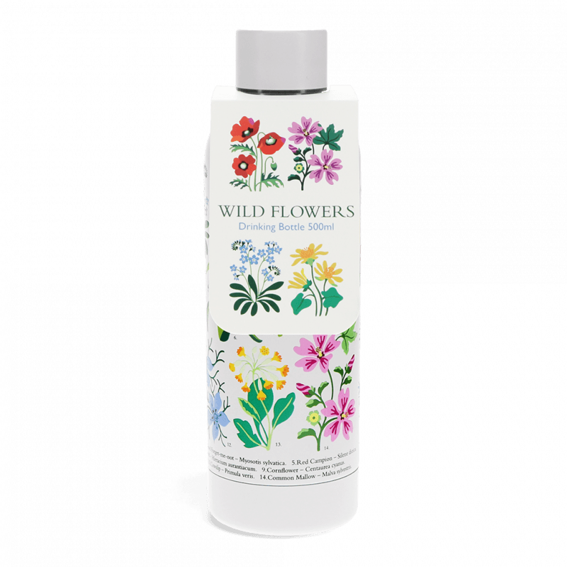Rex London Water Bottle - Wild Flowers (stainless Steel 500ml)