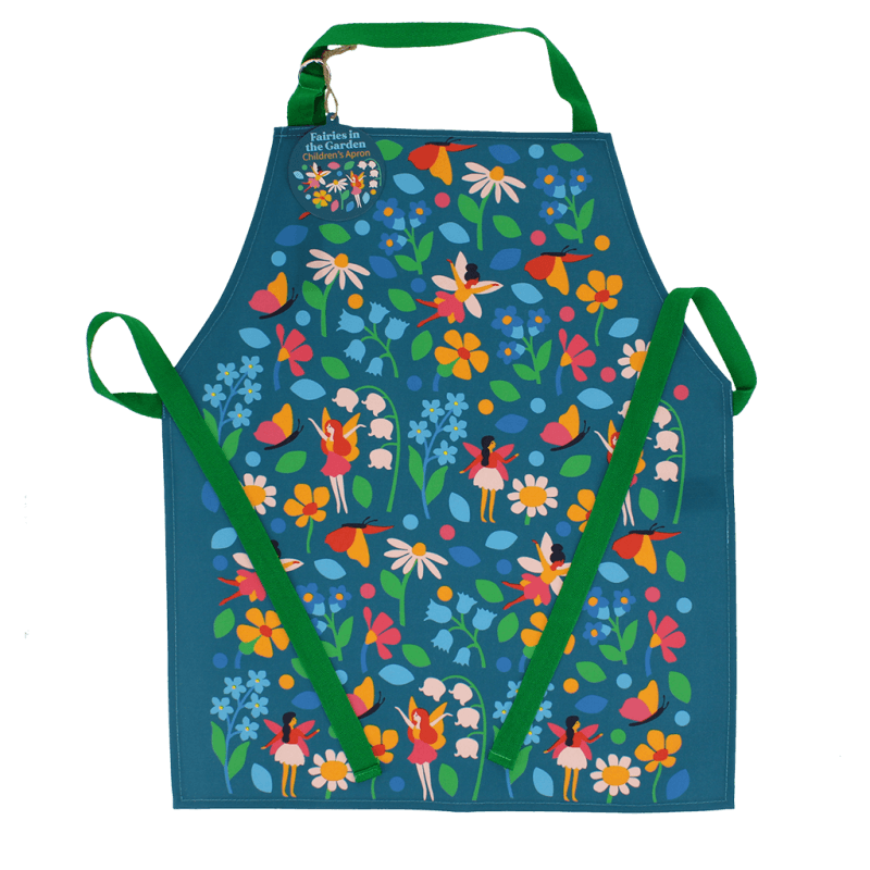 Rex London Wipeable Cotton Children's Apron - Fairies In The Garden