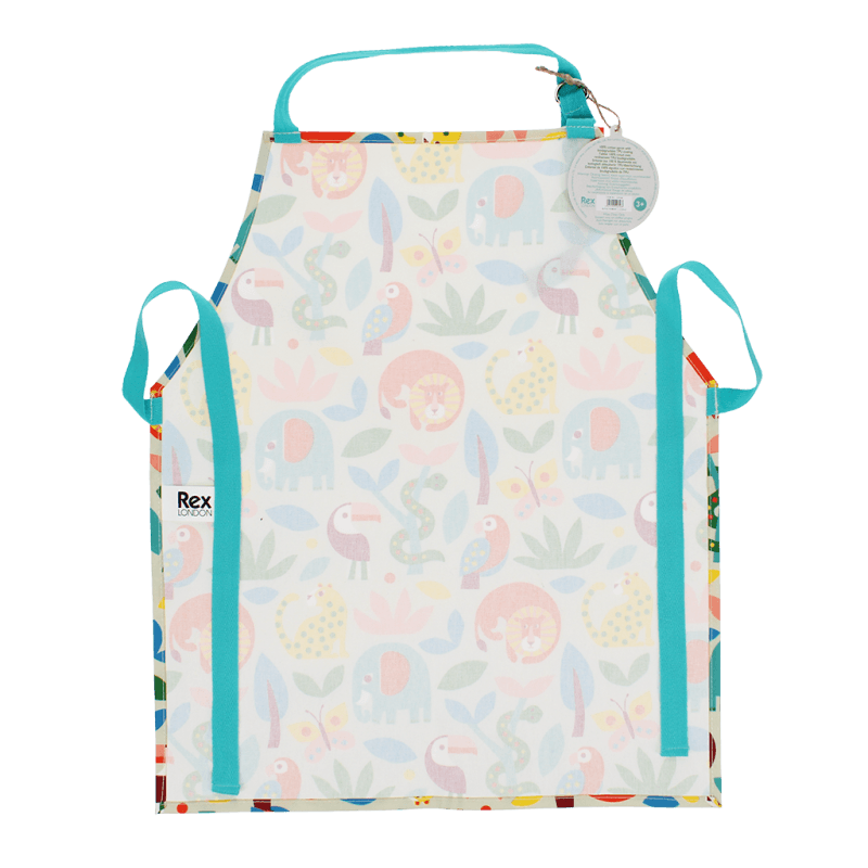 Rex London Wipeable Cotton Children's Apron - Wild Wonders