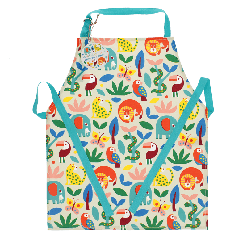 Rex London Wipeable Cotton Children's Apron - Wild Wonders