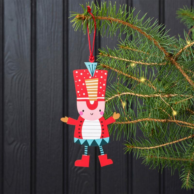 rex london Wooden hanging Christmas decoration - Little soldier