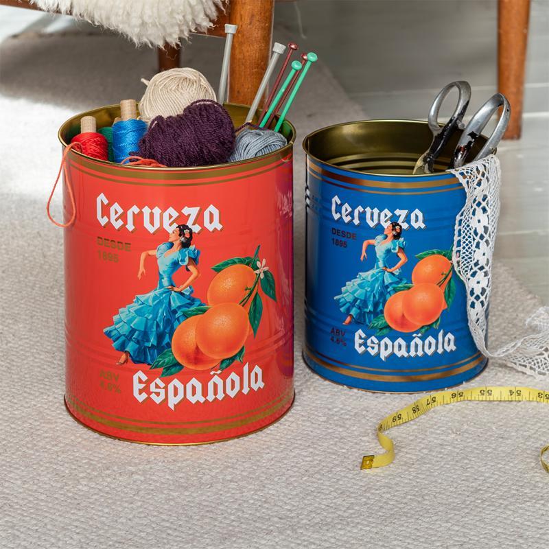 Rex London XL Storage Tins (set Of 2) - Cerveza Española