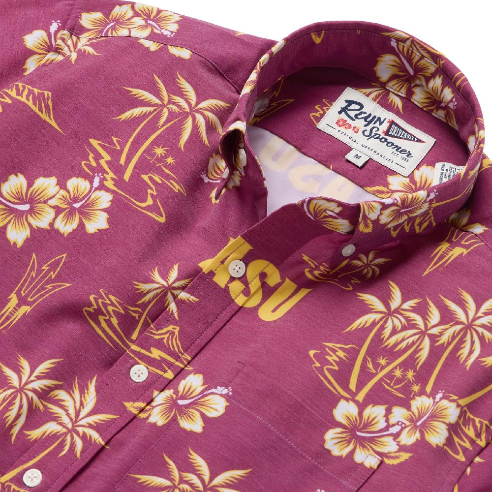 Reyn Spooner ARIZONA STATE UNIVERSITY KEKAI PERFORMANCE BUTTON FRONT