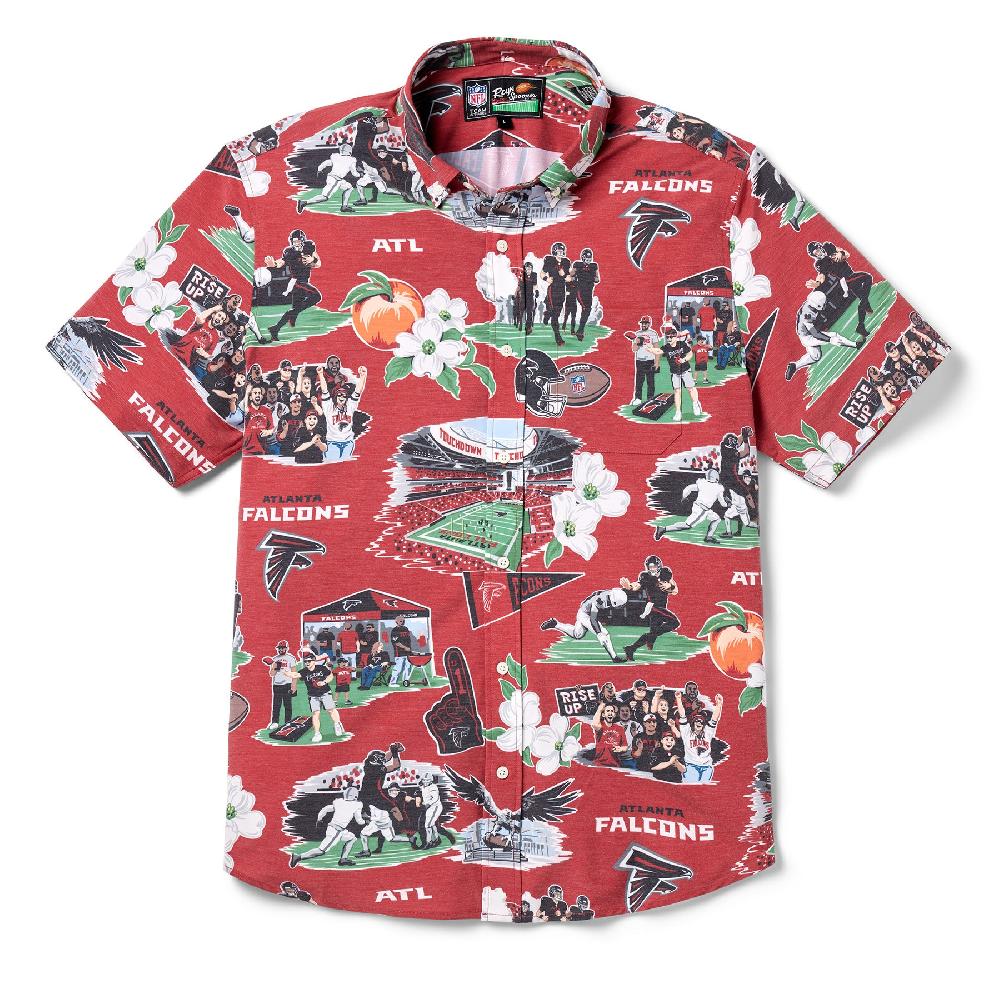 reyn spooner ATLANTA FALCONS SCENIC PERFORMANCE BUTTON FRONT