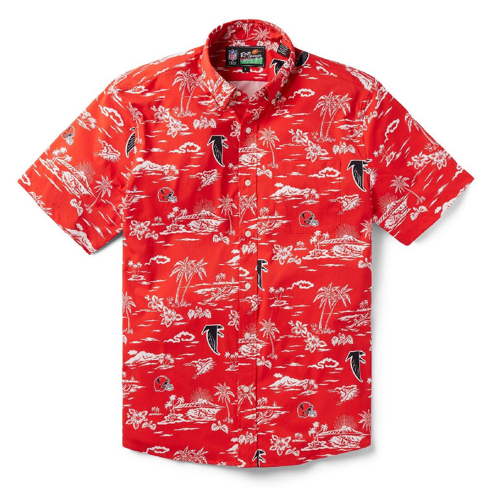 reyn spooner ATLANTA FALCONS THROWBACK PERFORMANCE BUTTON FRONT