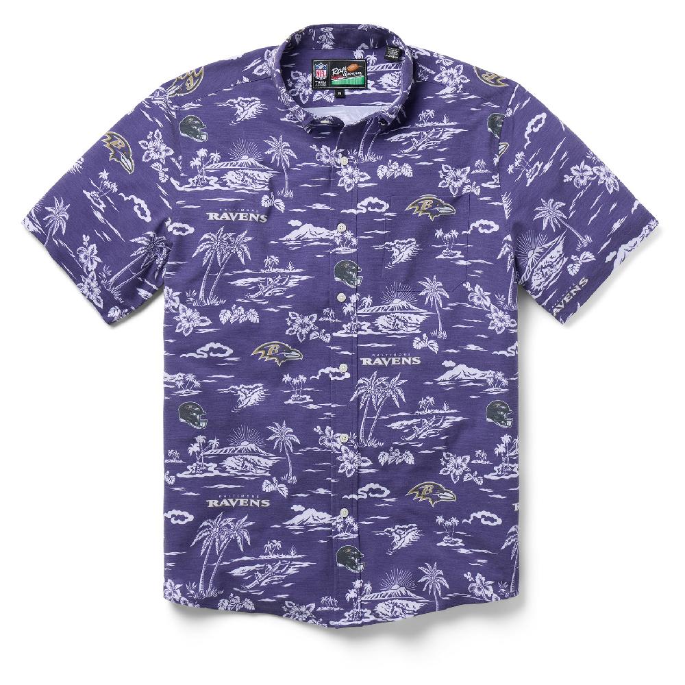 reyn spooner BALTIMORE RAVENS GAME DAY PERFORMANCE BUTTON FRONT