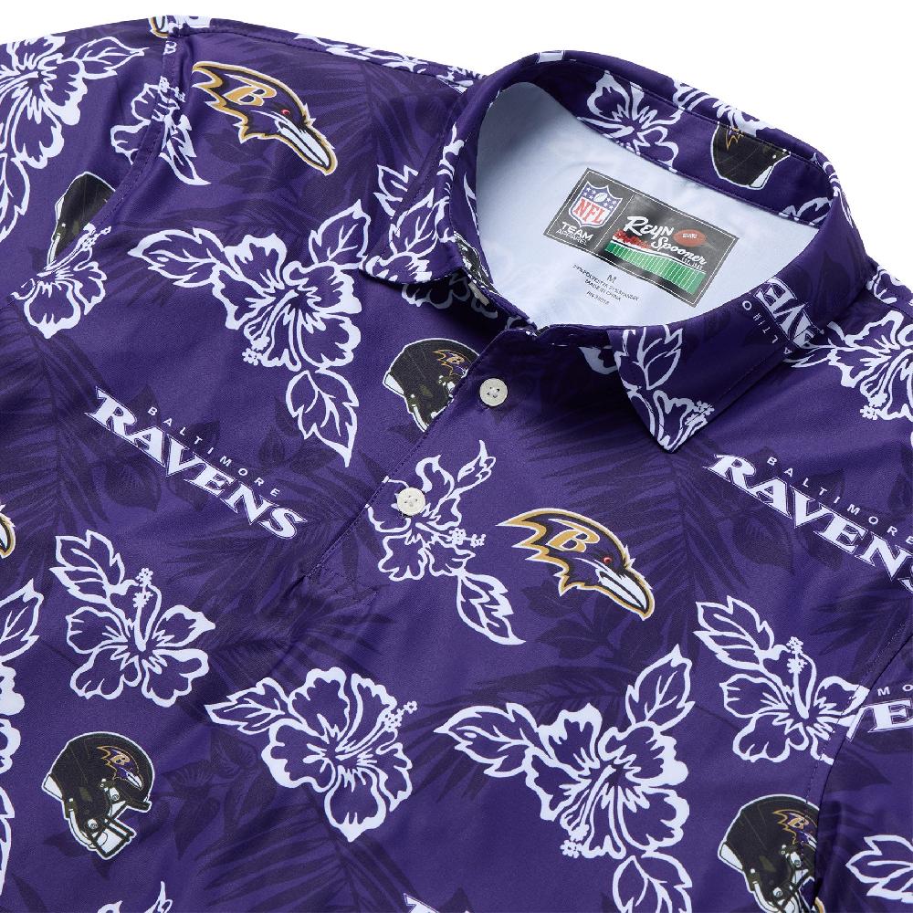 Reyn Spooner BALTIMORE RAVENS GAME DAY PERFORMANCE POLO
