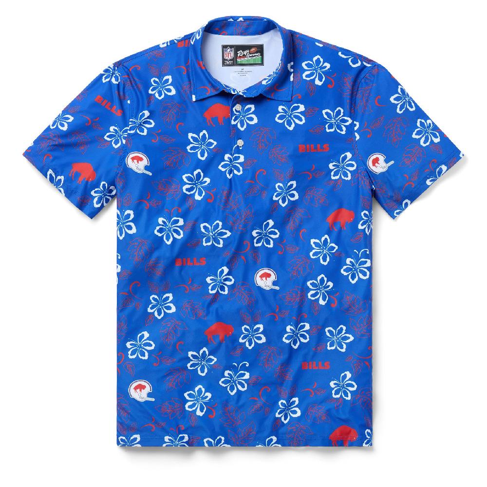 reyn spooner BUFFALO BILLS THROWBACK PERFORMANCE POLO