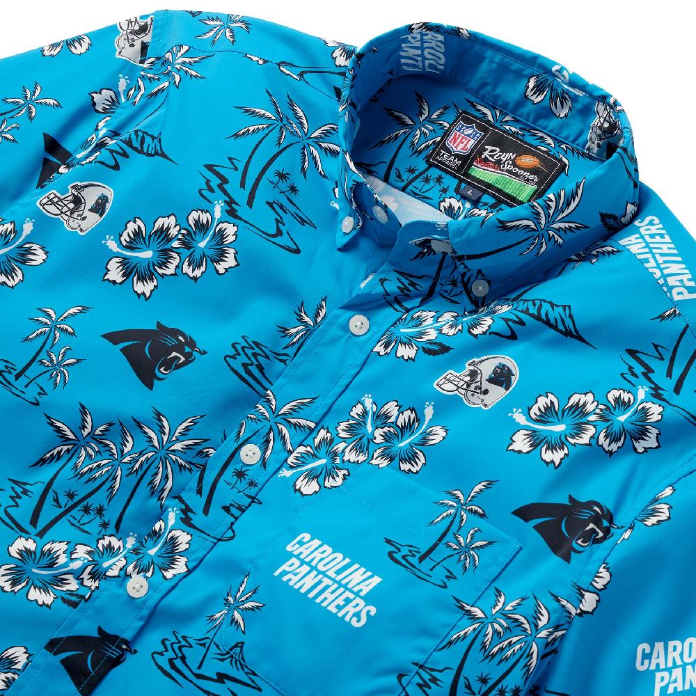 Reyn Spooner CAROLINA PANTHERS KEKAI PERFORMANCE BUTTON FRONT