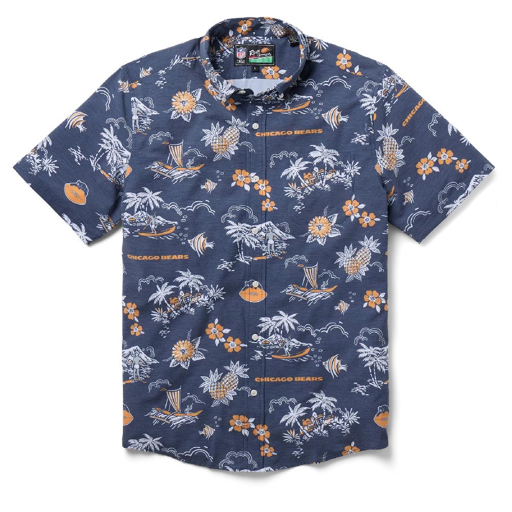 reyn spooner CHICAGO BEARS THROWBACK PERFORMANCE BUTTON FRONT