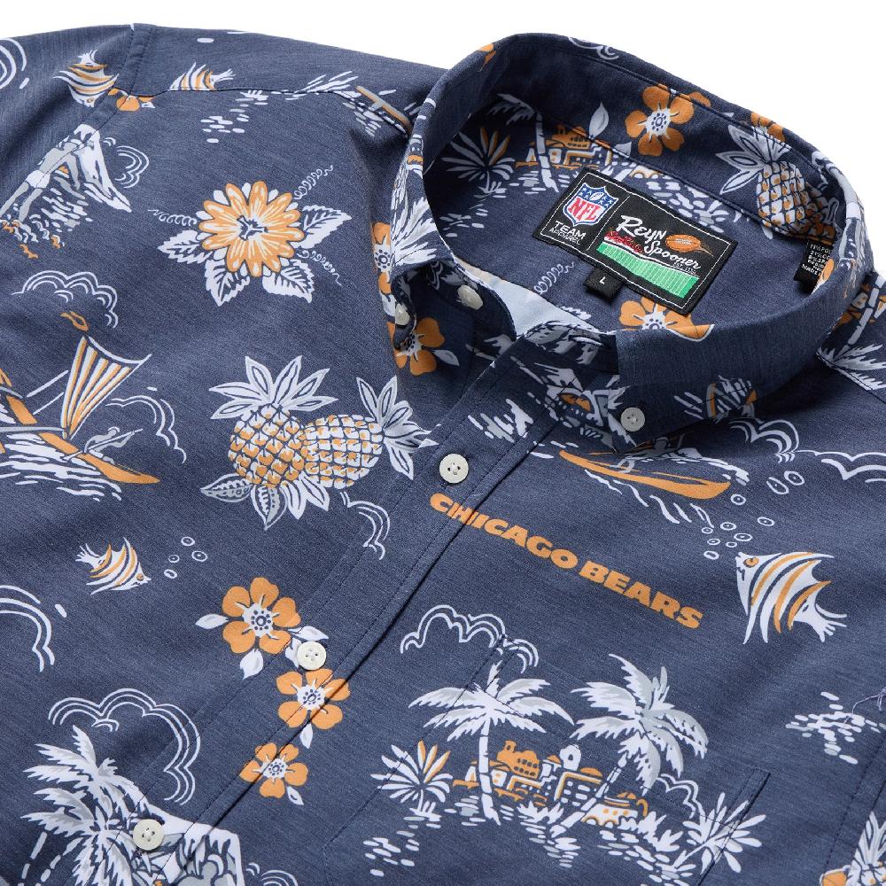 Reyn Spooner CHICAGO BEARS THROWBACK PERFORMANCE BUTTON FRONT