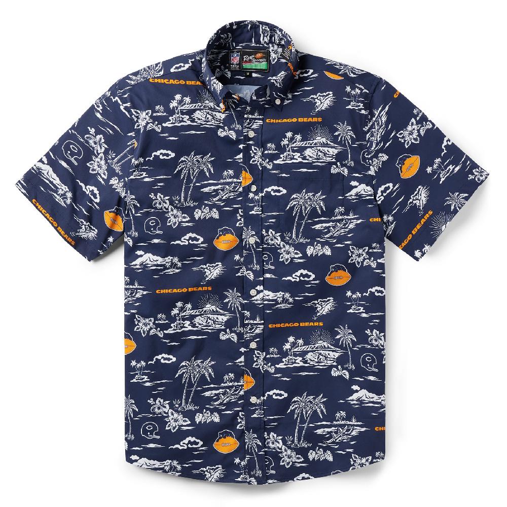 reyn spooner CHICAGO BEARS THROWBACK PERFORMANCE BUTTON FRONT