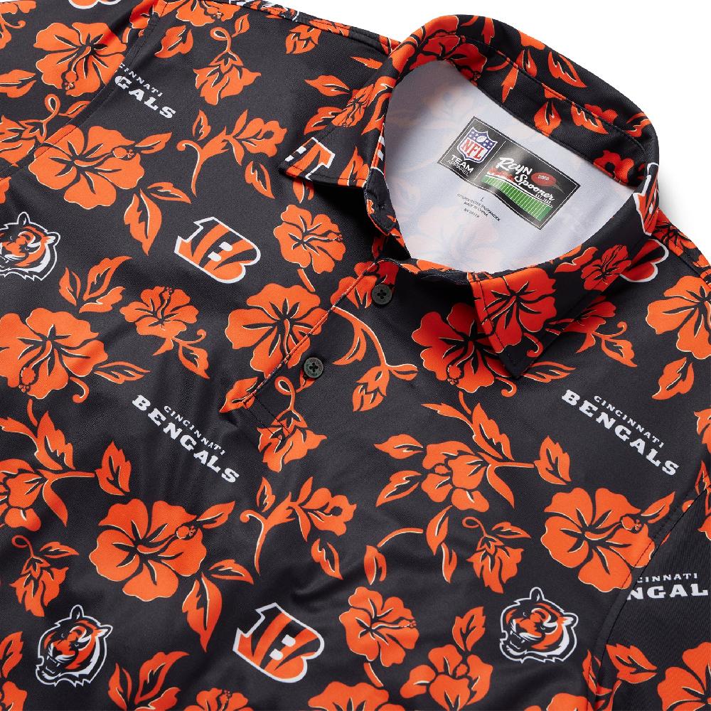Reyn Spooner CINCINNATI BENGALS PUA PERFORMANCE POLO