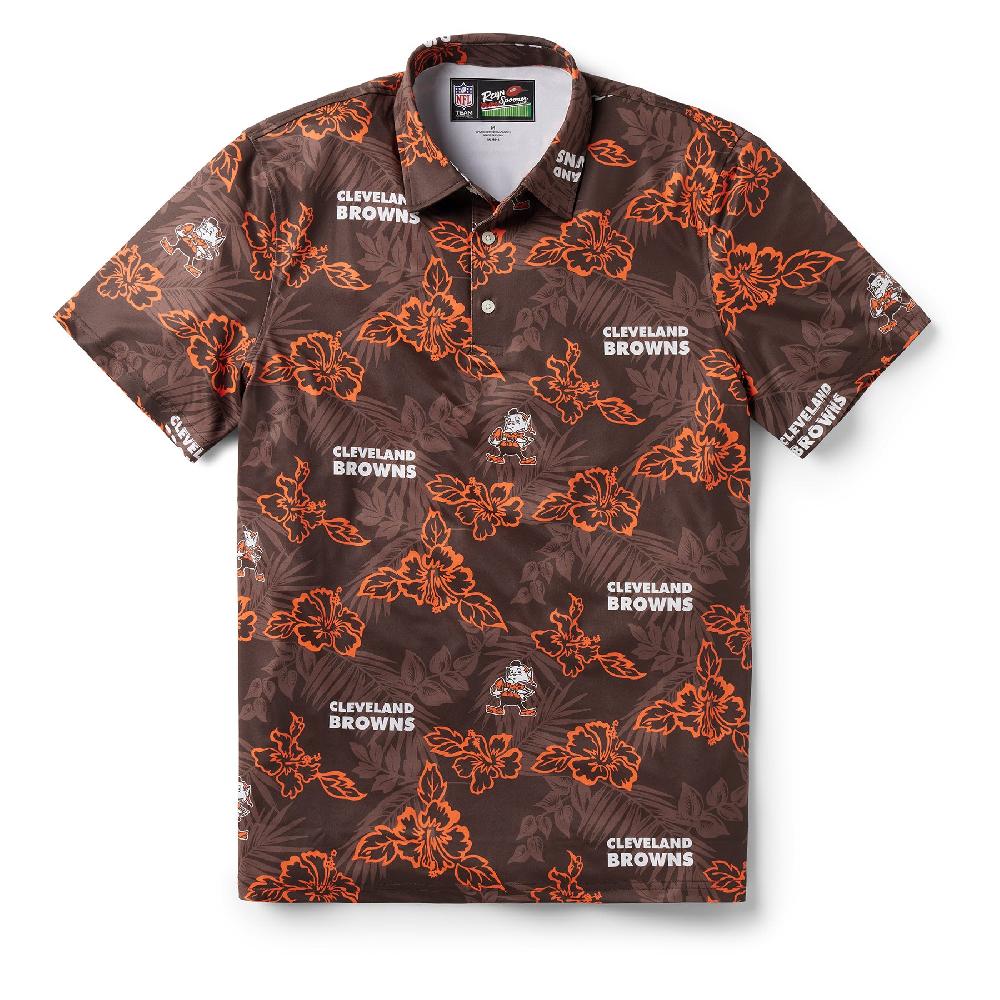 reyn spooner CLEVELAND BROWNS THROWBACK PERFORMANCE POLO