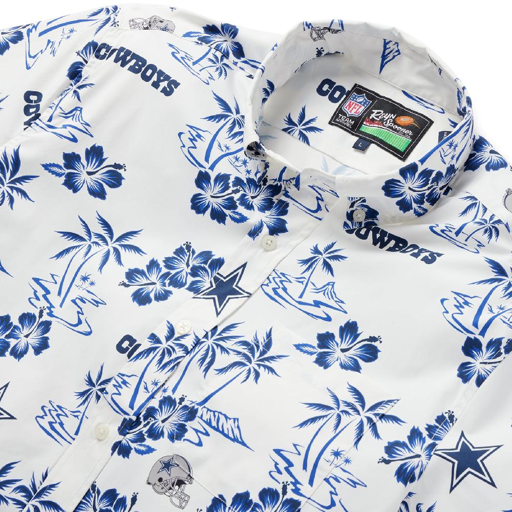 Reyn Spooner DALLAS COWBOYS KEKAI PERFORMANCE BUTTON FRONT