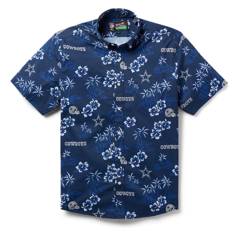 reyn spooner DALLAS COWBOYS KEKAI PERFORMANCE BUTTON FRONT