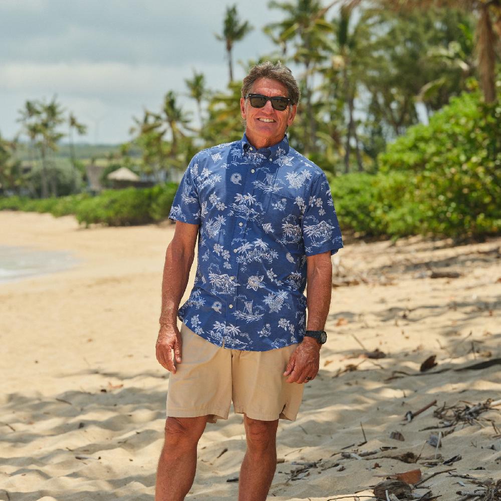 Reyn Spooner DALLAS COWBOYS THROWBACK PERFORMANCE BUTTON FRONT