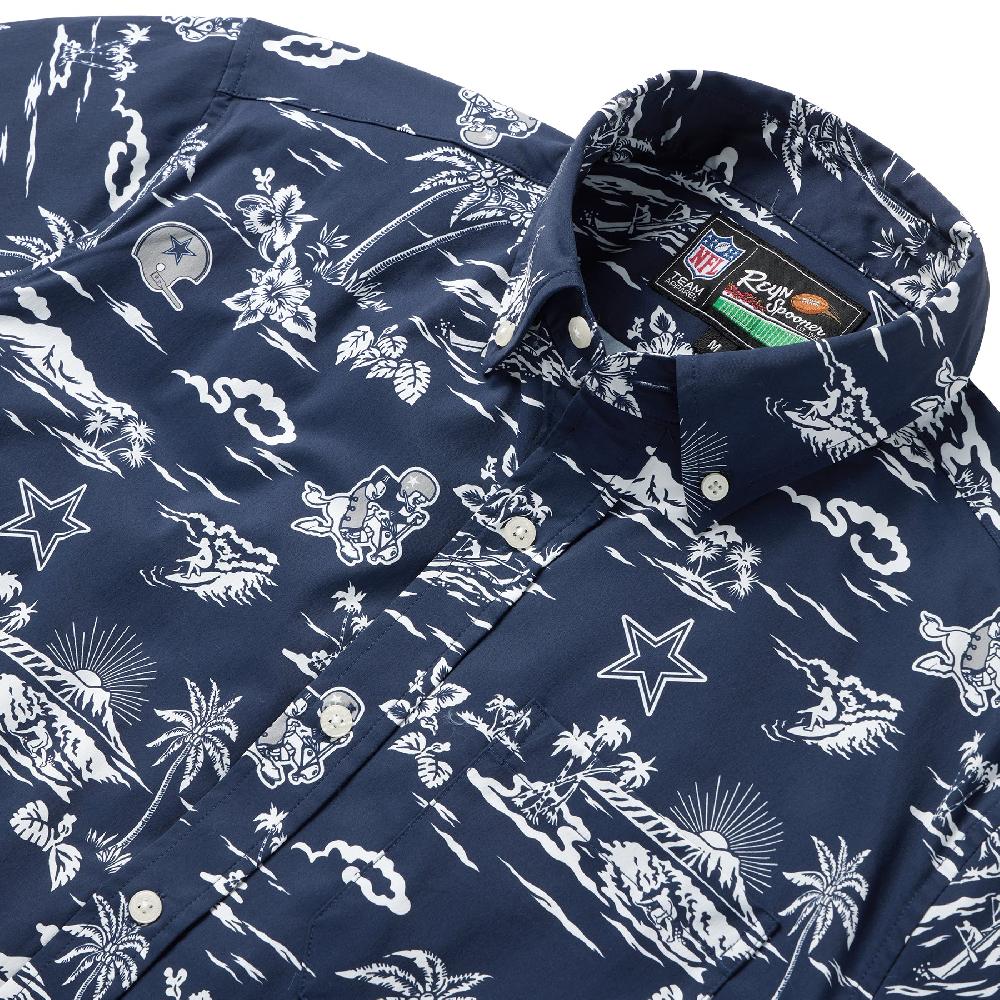 Reyn Spooner DALLAS COWBOYS THROWBACK PERFORMANCE BUTTON FRONT