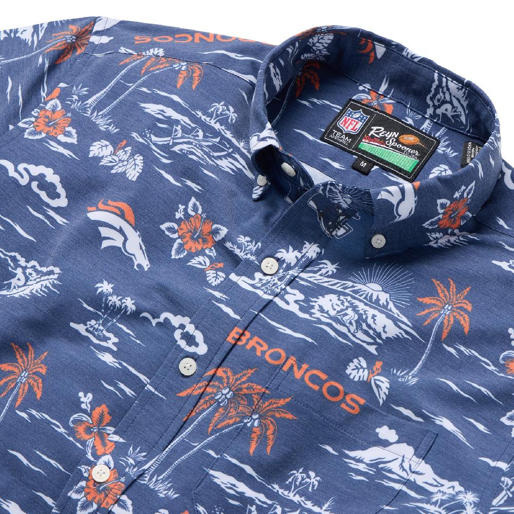 Reyn Spooner DENVER BRONCOS GAME DAY PERFORMANCE BUTTON FRONT