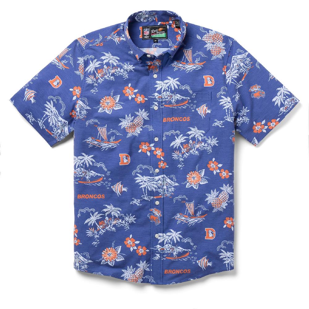 Reyn Spooner DENVER BRONCOS THROWBACK PERFORMANCE BUTTON FRONT