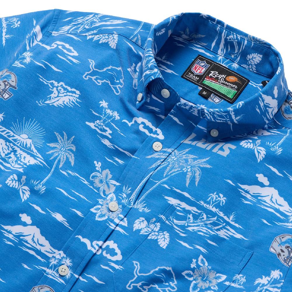 Reyn Spooner DETROIT LIONS GAME DAY PERFORMANCE BUTTON FRONT