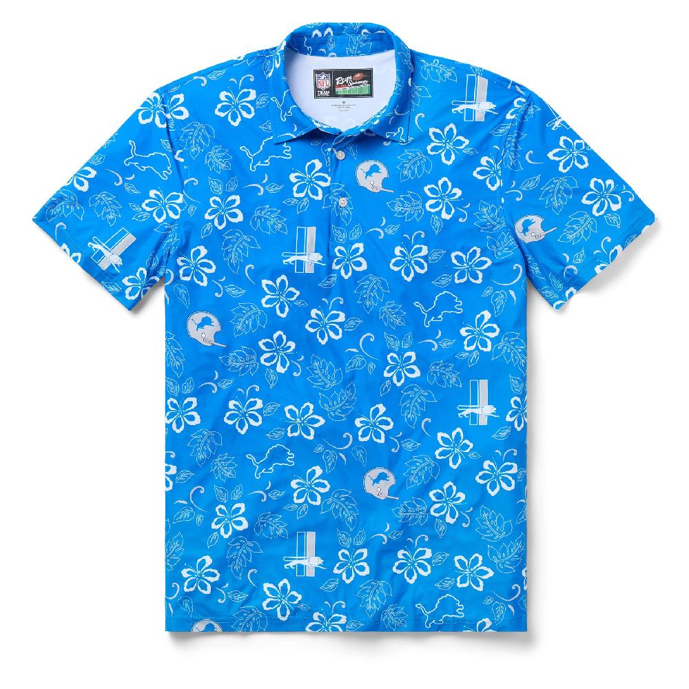 reyn spooner DETROIT LIONS THROWBACK PERFORMANCE POLO