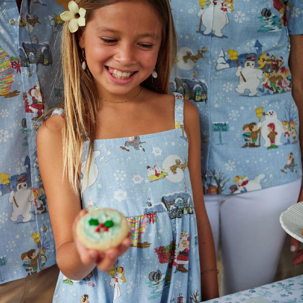 Reyn Spooner FROSTY THE SNOWMAN™ LILY GIRLS SUNDRESS