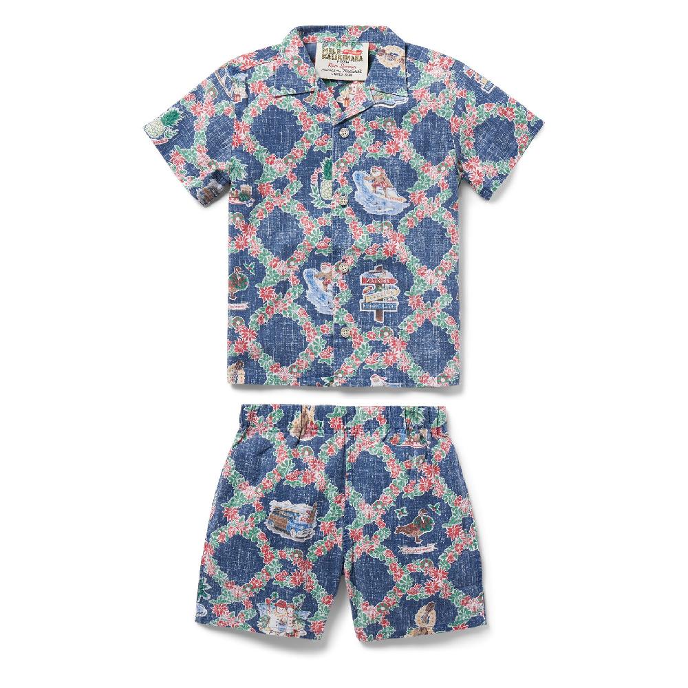 Reyn Spooner HAWAIIAN CHRISTMAS 2023 40TH ANNIVERSARY TODDLER CABANA SET