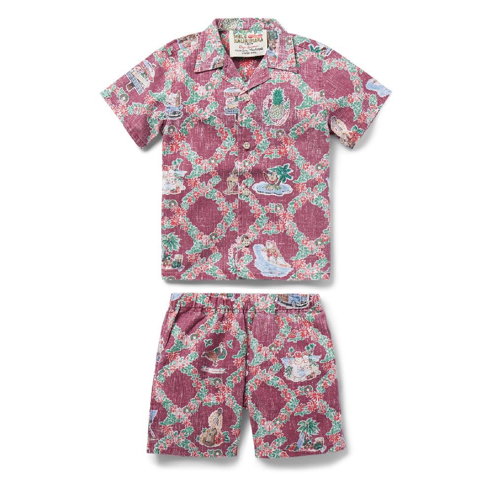 reyn spooner HAWAIIAN CHRISTMAS 2023 40TH ANNIVERSARY TODDLER CABANA SET