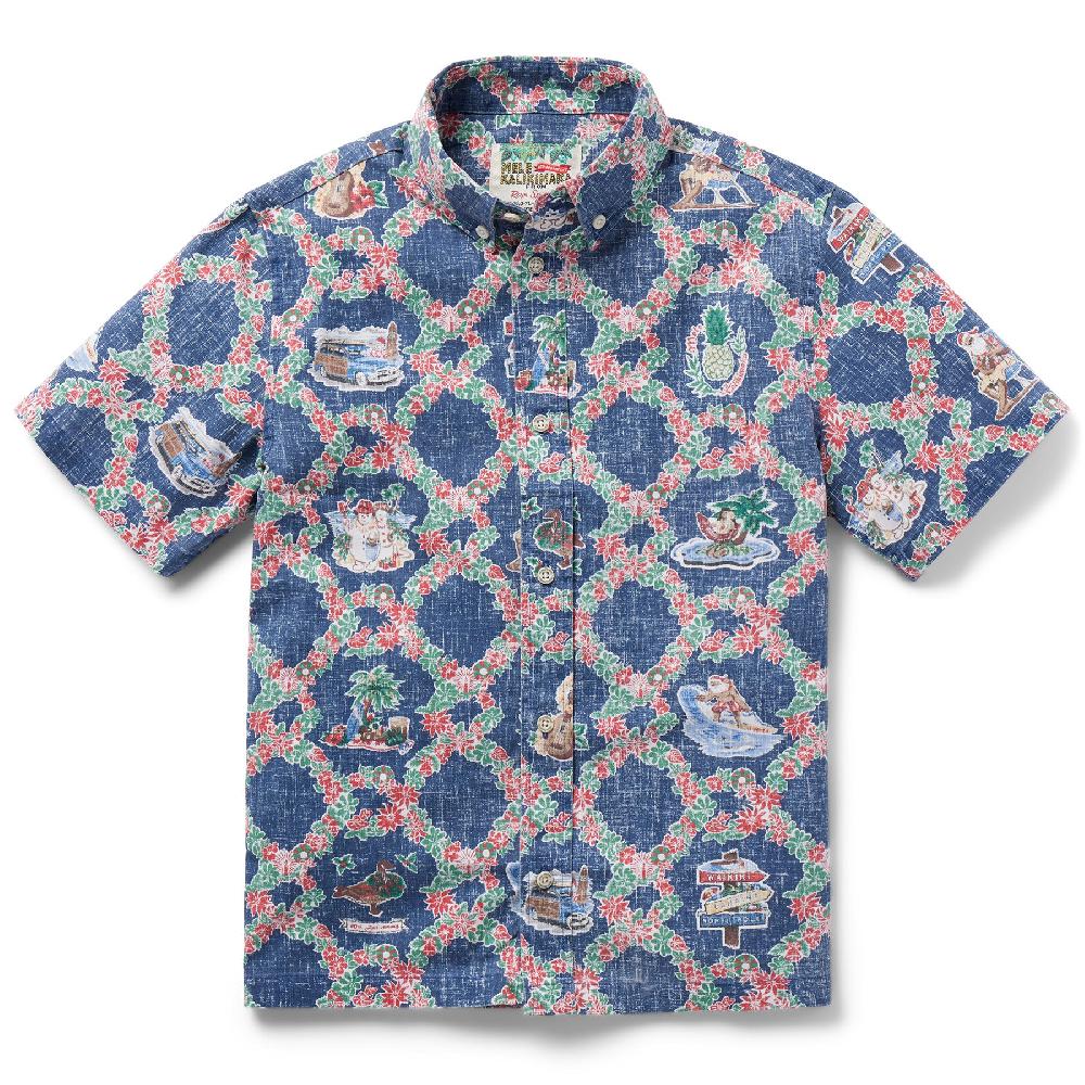 Reyn Spooner HAWAIIAN CHRISTMAS 2023 40TH ANNIVERSARY YOUTH SHIRT