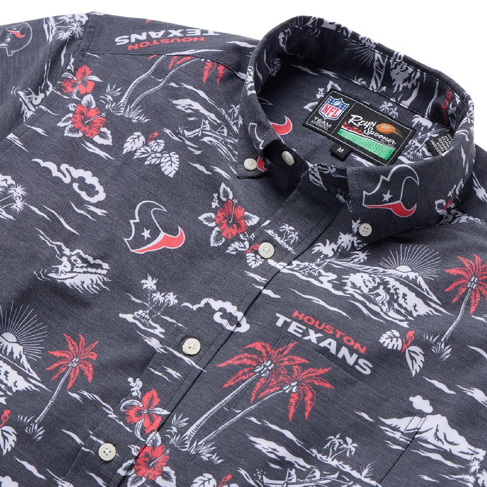 Reyn Spooner HOUSTON TEXANS GAME DAY PERFORMANCE BUTTON FRONT