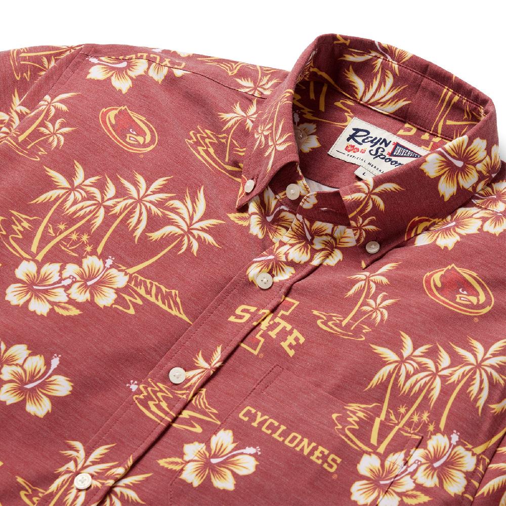 Reyn Spooner IOWA STATE UNIVERSITY GAME DAY PERFORMANCE BUTTON FRONT