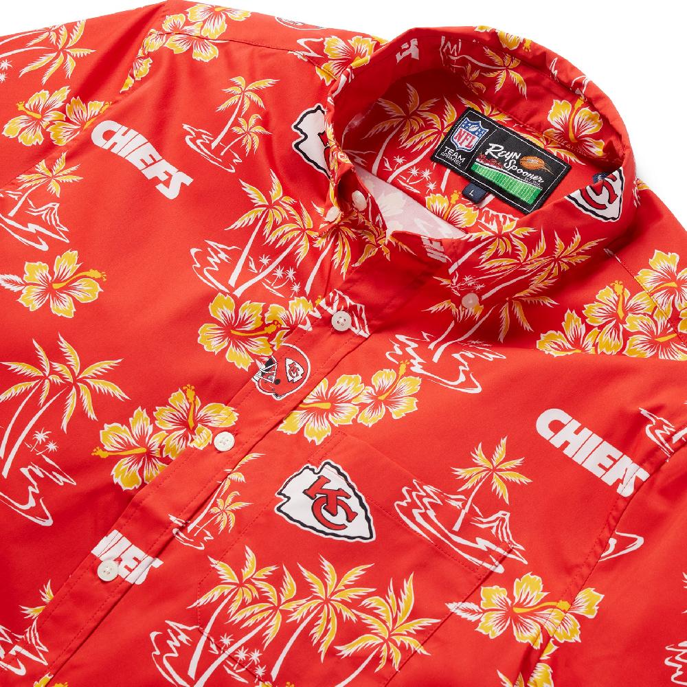 Reyn Spooner KANSAS CITY CHIEFS KEKAI PERFORMANCE BUTTON FRONT