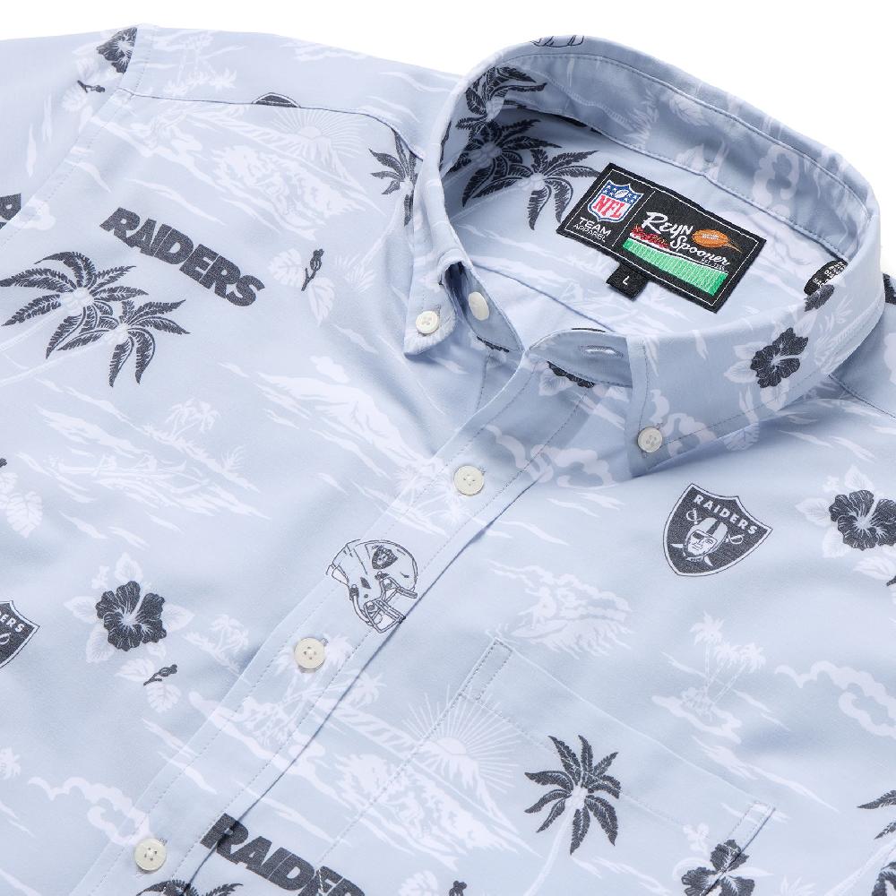 Reyn Spooner LAS VEGAS RAIDERS GAME DAY PERFORMANCE BUTTON FRONT