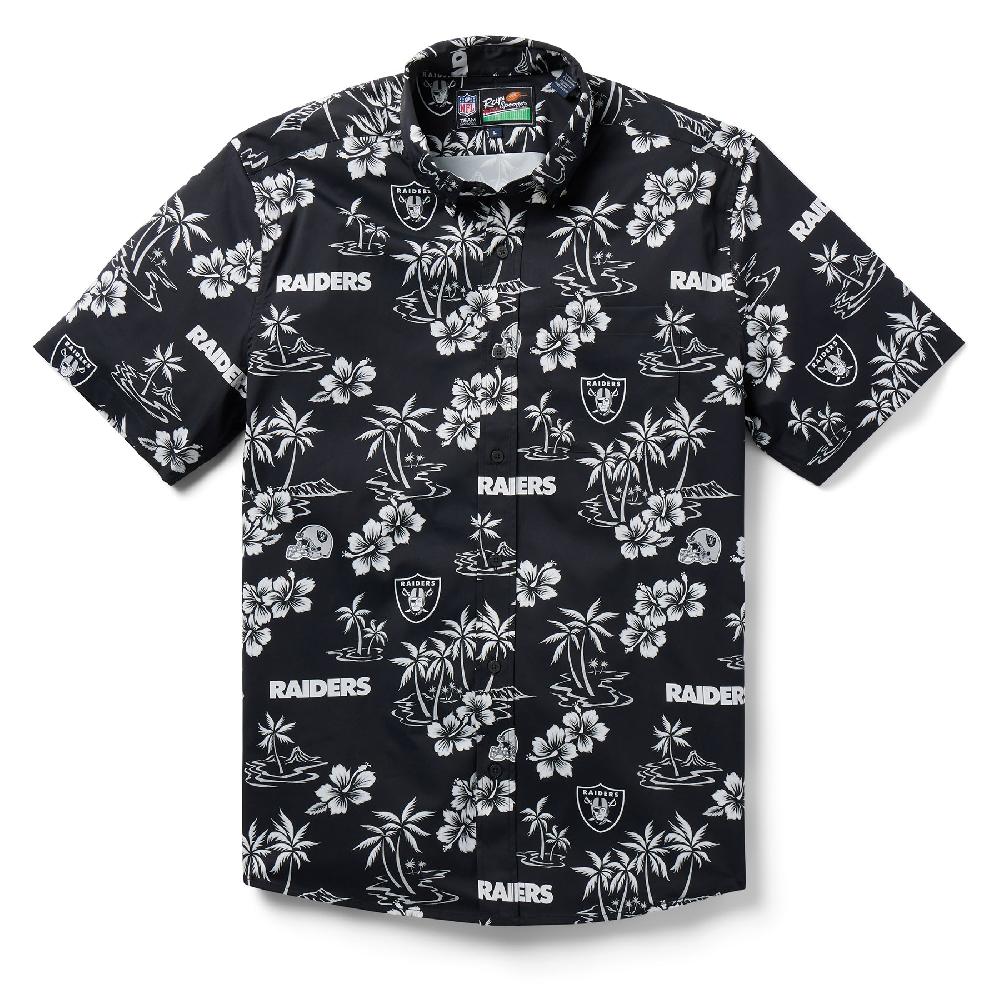 Reyn Spooner LAS VEGAS RAIDERS KEKAI PERFORMANCE BUTTON FRONT