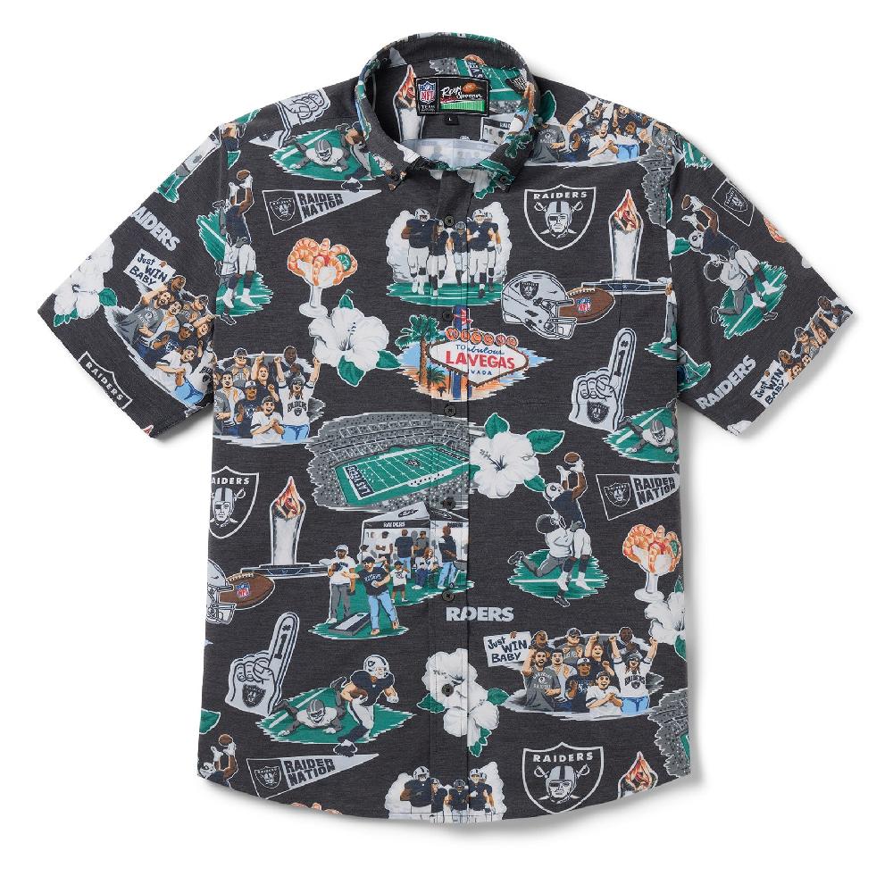 reyn spooner LAS VEGAS RAIDERS SCENIC PERFORMANCE BUTTON FRONT