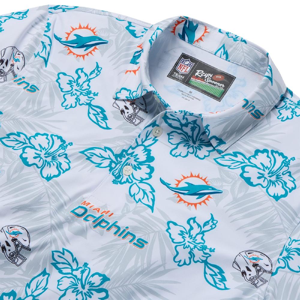 Reyn Spooner MIAMI DOLPHINS GAME DAY PERFORMANCE POLO