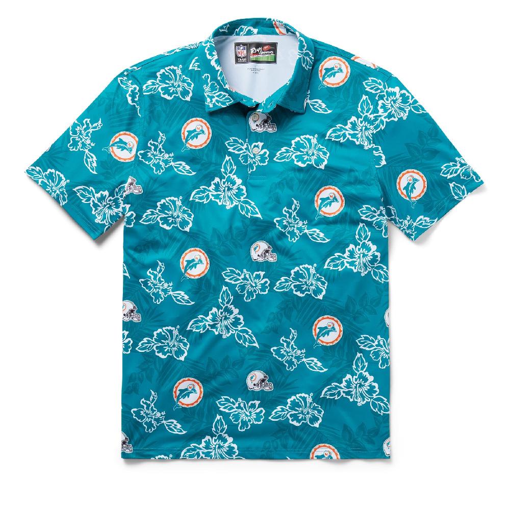 Reyn Spooner MIAMI DOLPHINS THROWBACK PERFORMANCE POLO