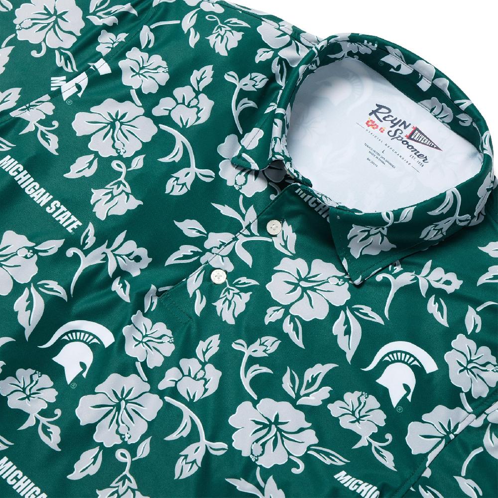 Reyn Spooner MICHIGAN STATE UNIVERSITY GAME DAY PERFORMANCE POLO