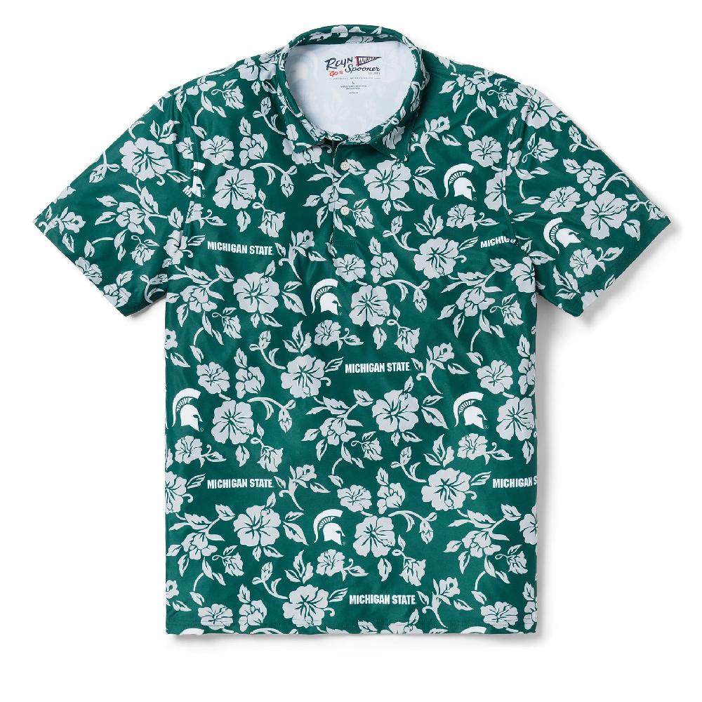 reyn spooner MICHIGAN STATE UNIVERSITY GAME DAY PERFORMANCE POLO