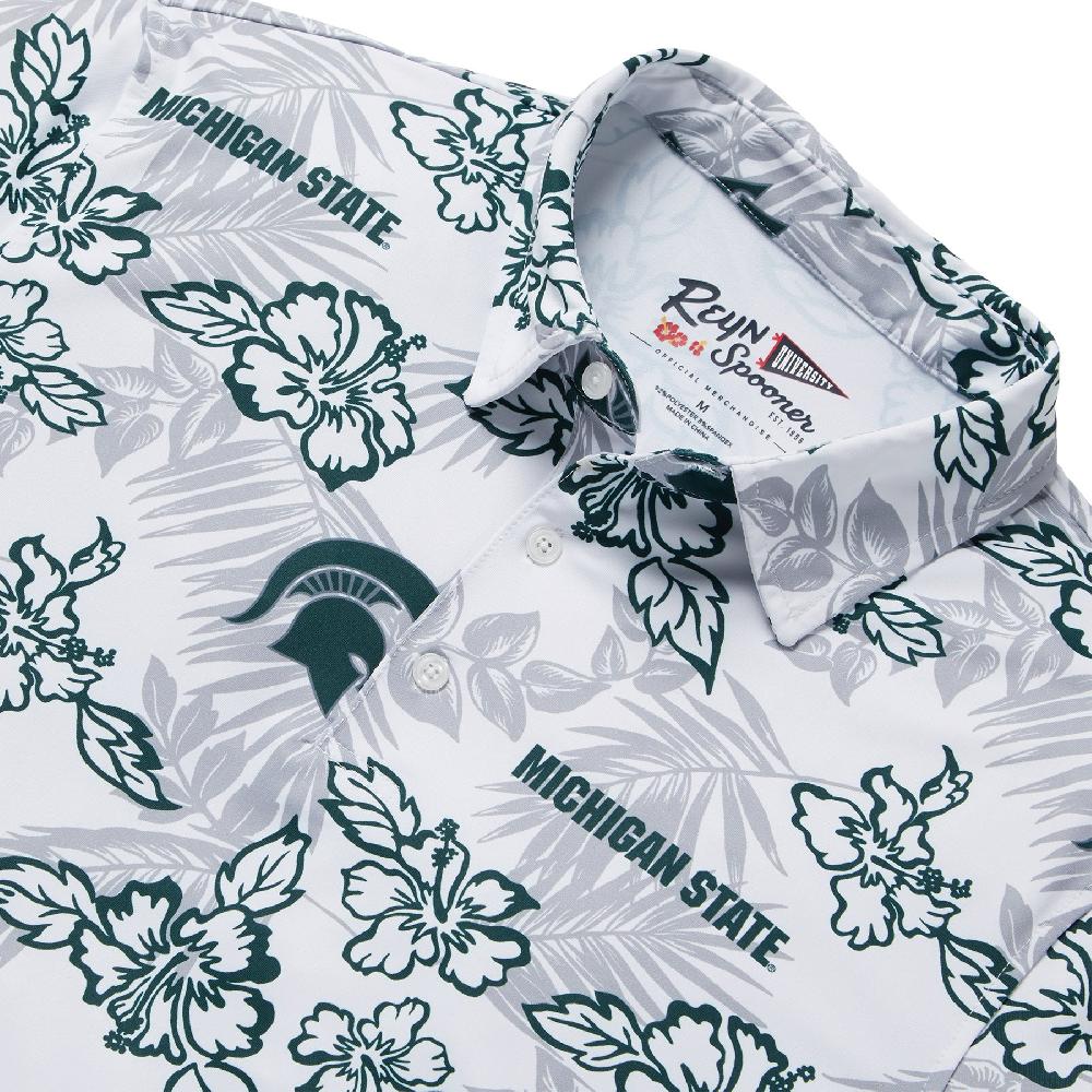 Reyn Spooner MICHIGAN STATE UNIVERSITY PUA PERFORMANCE POLO