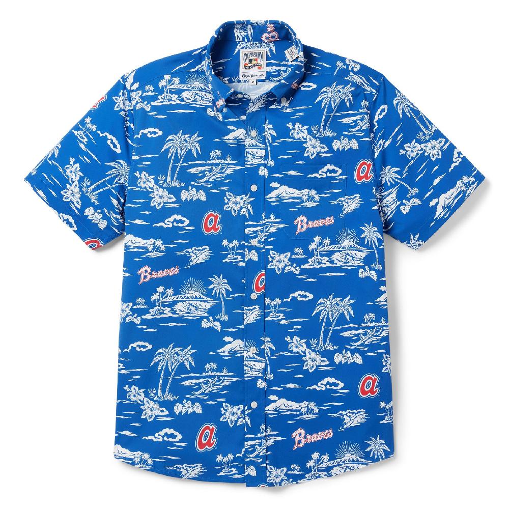 reyn spooner MLB® ATLANTA BRAVES COOPERSTOWN PERFORMANCE BUTTON FRONT