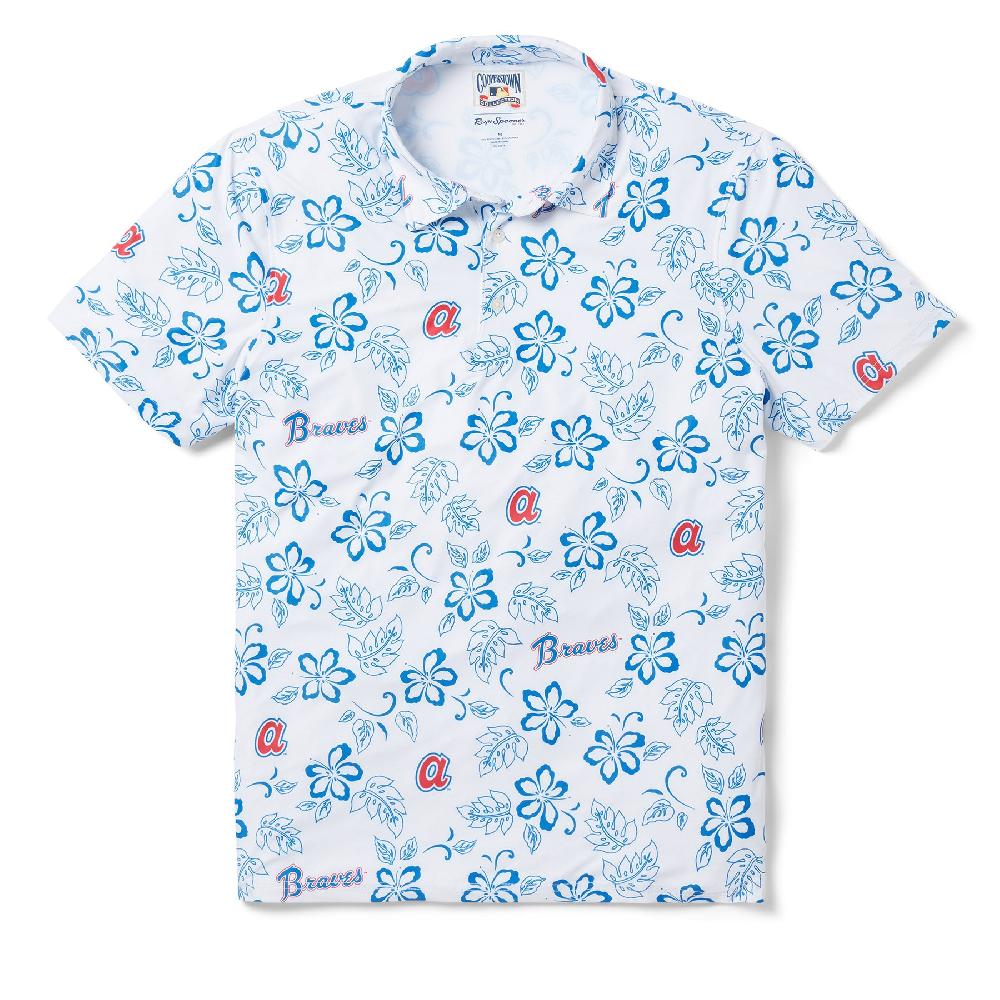reyn spooner MLB® ATLANTA BRAVES COOPERSTOWN PERFORMANCE POLO