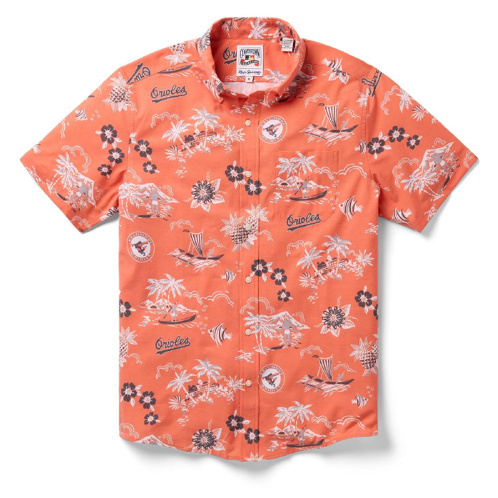 reyn spooner MLB® BALTIMORE ORIOLES COOPERSTOWN PERFORMANCE BUTTON FRONT