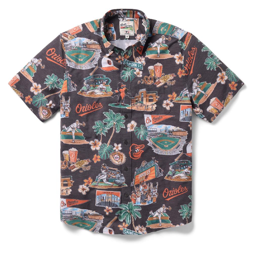reyn spooner MLB® BALTIMORE ORIOLES SCENIC PERFORMANCE BUTTON FRONT