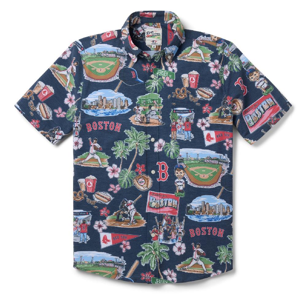 reyn spooner MLB® BOSTON RED SOX SCENIC PERFORMANCE BUTTON FRONT